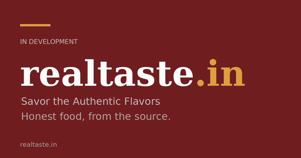 Link preview image for realtaste.in